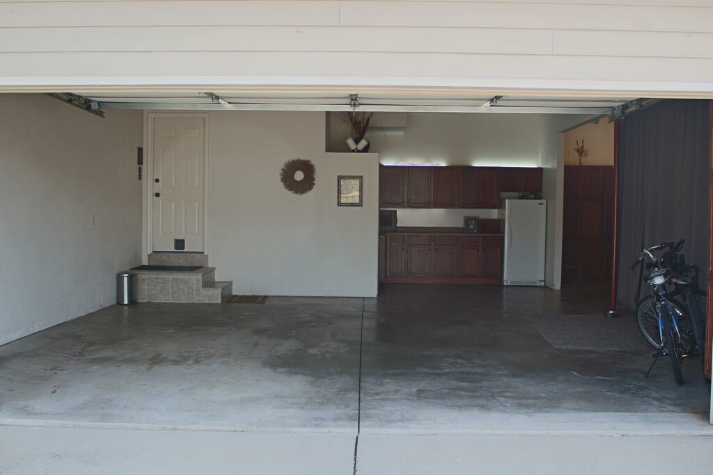 garage from driveway