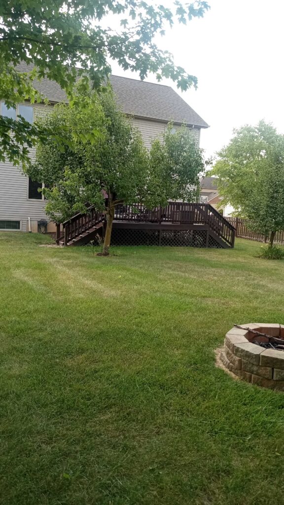 quiet semi-private back yard w fireplace (2)